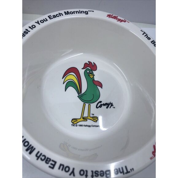 Kellogg's 1995 Cereal Bowls Set of 4. Tony The Tiger, Toucan Sam,  Rice Krispie - Picture 10 of 16